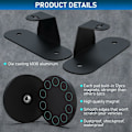 Miniatyrbillede 2 af 5: Magnetisk Base LED Strip Monteringsbeslag, Stærk Sugkop Holder til Lige og Buede Side LED Strip Montering, 2 Pak, Sort