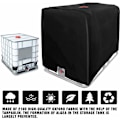 Miniatyrbild 4 av 5: IBC Tank Skyddsplast för 1000L IBC-behållare, 116 x 100 x 120 cm Vattentankskydd UV-skyddande Regnskydd (Svart)