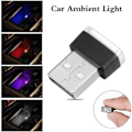Miniatyrbillede 2 af 5: USB LED-bilsinderrumsbelysning, 7 stk. Plug-in 5V Universal Mini LED USB-lys til bilsinderrummet.