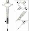 Miniatyrbillede 5 af 5: 6 i 1 Allen-nøgle med 6/7/8 mm gradering - Universal allround-nøgle i zinklegering