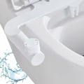 Miniatyrbillede 1 af 4: Toilet Bidet, Ultra-tyndt badeværelse Bidet toiletsæde kit, til varmt og koldt vand med indtrækkelig dobbelt selvrensende dyse, forreste og bageste rengøring
