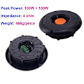 Miniatyrbild 5 av 5: 100W 4 Ohm HD Audio Högtalare Full Range Power Högtalare Bärbar 2.0 HiFi System Takmontering för Bil Hem
