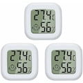 Miniatyrbild 1 av 5: Mini LCD-termometer hygrometer inomhus digital temperatur fuktighet hög precision bärbar -50℃ 70℃ 10% 99% RH för vardagsrum lager barnrum