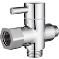Miniatyrbillede 1 af 5: Massiv messing 3-vejs ventil 3/8\" toilet diverter ventil adapter WC-Fei Yu