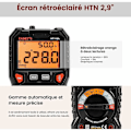 Miniatyrbild 4 av 5: 6000 Räkningar TRMS Digital Auto Ranging Multimeter (LED-terminalguide), Professionell Elektrisk Testare, Temperaturkapacitansmätare AC DC Spänning/C