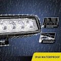 Pikkukuva 3 / 5: LED-ajovalot 12v, 2 kpl 18W 16cm Spot-projektori työvalo pitkän kantaman LED-ajovalo LED-moottoripyörä auto LED-palkki työvalot työlamppu kuorma-autolle