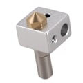 Pikkukuva 4 / 5: 3X MK10 Hotend -setti 3D-tulostimelle, M7-suutin ja -suulake PTFE-putkella, alumiininen lämmityslohko, päivitetty versio, yhteensopiva M3-lämpöantureiden kanssa