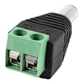 Pikkukuva 3 / 3: 2 kpl 5,5 x 2,1 mm uros + DC EU -liitin CCTV-turvakameralle
