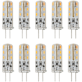 Miniatyrbillede 1 af 5: 10 stk. G4 LED Pære 1,5W DC12V Varmt Hvid 3000K 110LM Bi-Pin LED Pærer til Skabbelys Have