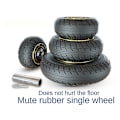 Miniatyrbillede 3 af 5: 1 stk. 4 tommer gummi mellemstort hjul forgyldt /Humvee/ TPR lydløst hjul universal trolley industri trailer enkelt TPR