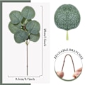 Miniatyrbilde 2 av 5: 70 stk. Eucalyptus-grener Dekor Kunstige Blader Grener Kunstige Planter