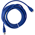 Miniatyrbilde 1 av 3: Blå USB3.0 Kabel Serie A (hann) / mini-B (hann) USB Kabel Type A (hann) til Type B (hann) Data Harddisk Datakabel 5m
