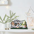 Miniatyrbilde 3 av 5: Nydelig juletrepynt i tre, juledekorasjon i tre, borddekorasjoner, juledekorasjon til hjemmet, fest, B