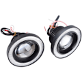 Miniatyrbilde 2 av 5: 2 stk Bil Tåkelys 3,5 Tommer LED Halo Ring Lampe 30W 1200LM 6000k til 7000K COB Åpning DRL Kjørelys