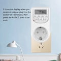 Miniatyrbillede 2 af 5: Elektrisk Digital Stikkontakt med Timer 220V Programmerbar Ugentlig Tidskontrol EU