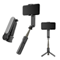 Pikkukuva 1 / 5: Uusi Gimbal-vakaaja täyttövalolla Selfie-tikku Taitettava langaton Bluetooth-jalusta IOS Androidille