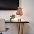 Miniatyrbillede 3 af 5: Stofskærm til lysekrone, stofskærm til klips på lampeskærm, tromleformet lampeskærm, pæreformet lampeskærm til gulvlampe 13 cm