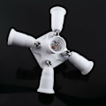 Miniatyrbillede 4 af 4: 5 i 1 E27 fatning splitter adapter fatning adapter splitter fatning adapter konverter holder til E27 LED pærer