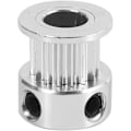 Miniatyrbild 4 av 5: Aluminium GT2 16-tandad 6mm borr synkron remskiva flänsad synkron remskiva för 3D-skrivare