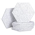 Miniatyrbillede 1 af 5: 12 stk. Akustiske Skumplader Hexagon Akustiske Paneler til Akustisk Behandling, Afskårne Kanter Fliser til Ekko Bas Isolation