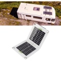 Miniatyrbild 2 av 5: 30W USB solpanel Vattentät Utomhus Vandring Camping Bärbar Fällbar Soltelefonladdare Platta för Bil Yacht Husvagn