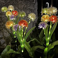 Miniatyrbilde 5 av 5: 4 stk dekorative utendørs solcellelamper, 5 solhoder svingende blomster IP65 vanntette solcellelamper for hage, gårdsplass