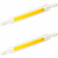 Miniatyrbillede 1 af 5: 10W R7s LED Pære 118mm COB Filament Kold Hvid 6000K 220V Dobbelt Sokkel J118 LED Lineær Rørpære 360 Grader IKKE-Dæmpbar, 2-Pak HIASDF