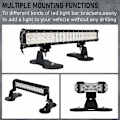 Miniatyrbillede 5 af 5: Magnetisk Base LED Strip Monteringsbeslag, Stærk Sugkop Holder til Lige og Buede Side LED Strip Montering, 2 Pak, Sort