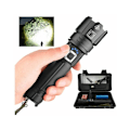 Miniatyrbillede 1 af 5: Super Lysende P70 LED Lommelygter 30000100000 Lumen, XHP70.2 Genopladelig LED Lommelygte, Taktisk Lommelygte med Holster, IP67 Vandafvisende Kraftfuld Fla