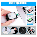 Miniatyrbillede 4 af 5: Mascot 2-pak Løbelys Klips + Reflekterende Armbånd, 4 Tilstande LED Natløbelys Udendørs, USB Genopladelig LED Pandelampe Sikkerhedslygter til N