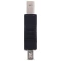 Miniatyrbilde 2 av 5: USB-skriveradapter type A type B hann svart sølvfarget