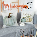Miniatyrbilde 2 av 3: Halloween Putetrekk 45x45 Gresskar Putetrekk Super Mykt Halloween Puter 4stk