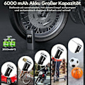 Miniatyrbilde 4 av 5: 6000mAh Mini Elektrisk Luftpumpe, Bærbar Luftkompressor Trådløs Dekk-inflator 150PSI med Digital LCD-Skjerm, Elektrisk Sykkelpumpe med LED-Lampe for