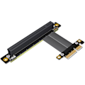 Miniatyrbillede 1 af 5: PCI-E PCI Express 16X til 4X forlængerkabel bånd Express-kortadapter 90 grader til 180 grader