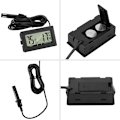 Miniatyrbilde 2 av 5: Digitalt termometer med ekstern hygrometer - 3 stykker - for reptilinkubator