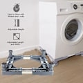 Miniatyrbillede 2 af 5: Vaskemaskine Stativ Justerbar Køleskabsfod Anti-Slip og Anti-Vibration Tørretumbler Stativ Badeværelsesværktøjer