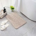 Miniatyrbilde 3 av 5: Minneskum Badematte, Cobblestone Baderomsteppe, Super Absorberende, Maskinvaskbar, 17x24, Khaki