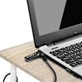 Miniatyrbillede 3 af 5: Kabel Laptop Lås Laptop Sikkerhedslåse Anti-Tyveri 3 Nøgler 6,5 Fod Lomputer Lås Kompatibel Bærbare Computere, IMac, Udendørs TV