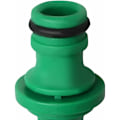 Miniatyrbillede 4 af 5: 6 stk. Dobbelt Rørforbindelse, Dobbelt Han Rørforbindelse Plastik Rørfittings til Samling af Have Slanger Rør (Grøn)