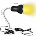 Miniatyrbillede 1 af 5: LED UVA UVB Pærer, Reptil Lampe Opvarmning Landskildpadde Lampe med Lang Base til Reptiler og Padder [Energiklasse A +] Bordlampe