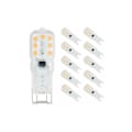 Miniatyrbild 1 av 5: G9 LED-lampor 3W motsvarande G9 halogenlampa, varmvit 3000K, 360 grader, flimmerfri, 10-pack