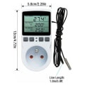 Miniatyrbilde 2 av 4: Termostatkontakt, digital timerkontakt, digital programmerbar kontakt med probe, programmerbar digital timer, oppvarmingstermostatkontakt for drivhus