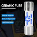 Miniatyrbillede 2 af 5: 10 x 38mm 1000V 10A Hvid Keramisk Cylinder Multimeter Sikring
