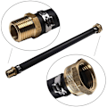 Miniatyrbillede 5 af 5: Air Cooler Flush Kit med adapter til udskiftning til 6.0L 2003 2004 2005 2006 2007 2008 2009 2010, Sort