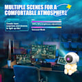 Miniatyrbillede 2 af 5: Stjernehimmel Astronaut Projektionslampe, Stjerneatmosfære Natlys, Astronaut Laser Nebula Lampe med Fjernbetjening (Hold Ballonen)