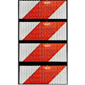 Miniatyrbilde 3 av 5: Advarselstape, Refleks advarselstape i rød og hvit twill, 10 cm bred og 25 m lang.