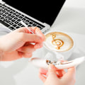 Miniatyrbild 2 av 5: Elektrisk Latte Art för Kryddkaffe Tårta Dekoration Kaffe Skulptur Bakning Konditorivaror