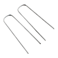 Miniatyrbillede 3 af 5: 50 stk Galvaniseret Stål Udendørs Græs U Jordspidser, Store Skurstof Have Jordspidser, Jordindsats Hæk U Anker (Tykkelse 3,0 mm U Jordspidser