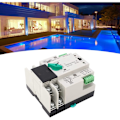 Miniatyrbillede 4 af 5: Automatisk dobbeltstrømsafbryder 2P Millisekundskift uden afbrydelse Generator omskifter AC230V (80A)