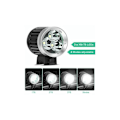Pikkukuva 2 / 5: Tehokas LED-MTB-lamppu - Latautuva MTB-valo, vedenkestävä, 4000 LM, 3 T6 CREE XM-L, 4 valotilaa - litiumakut, laturi, säädettävä pääpanta
